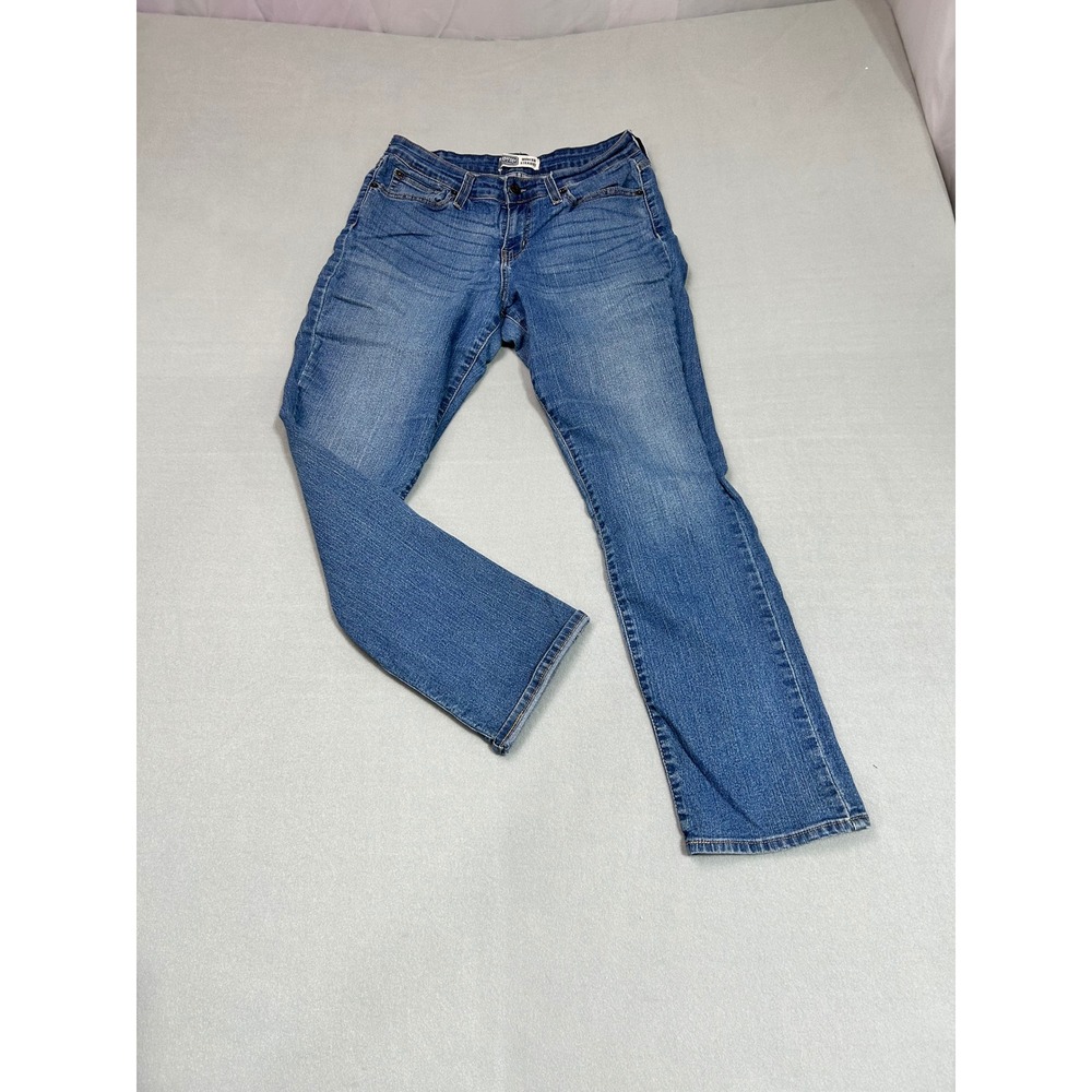Levi Signature Modern Straight Jeans Blue Sz 10 P Stretch Denim Pants